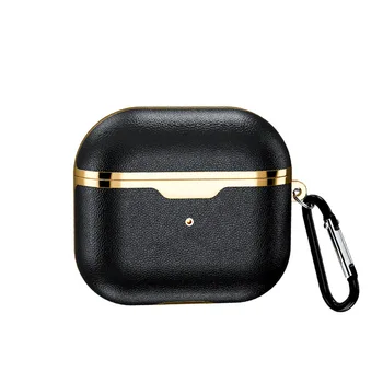 

For IP Airpods 4th-generation Protective Cover, Electroplating Leather, 4th-generation Earphone Shell Protective Cover