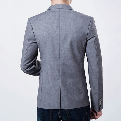 Мужская куртка с длинными рукавами, приталенный дизайн блейзер для мужчин, деловой Свадебный Мужской костюм пальто