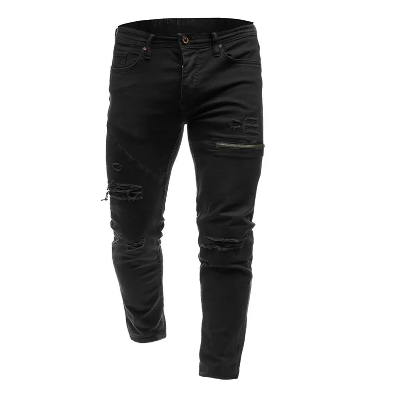 

Large Size Pants Mens JEANS Runway Racer Biker JEANS Fashion