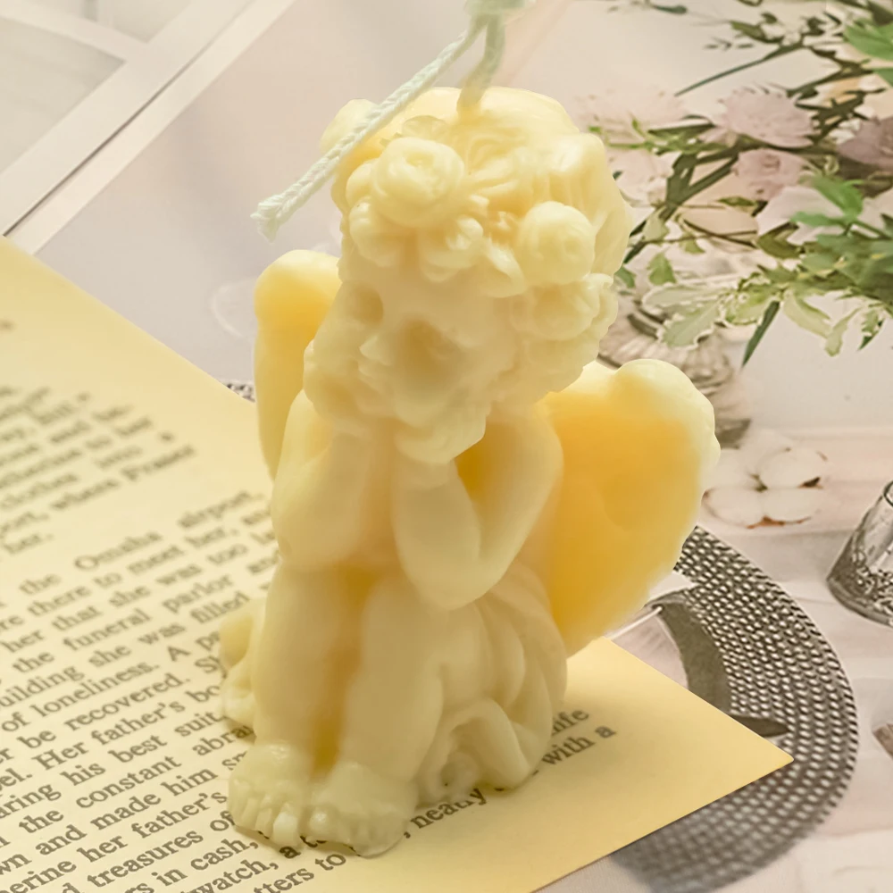 

3D Baby Angel Silicone Mold Silicone Soap DIY Handmade Candle Molds Fondant Cake Decorating Tools Aromatherapy Plaster Mould