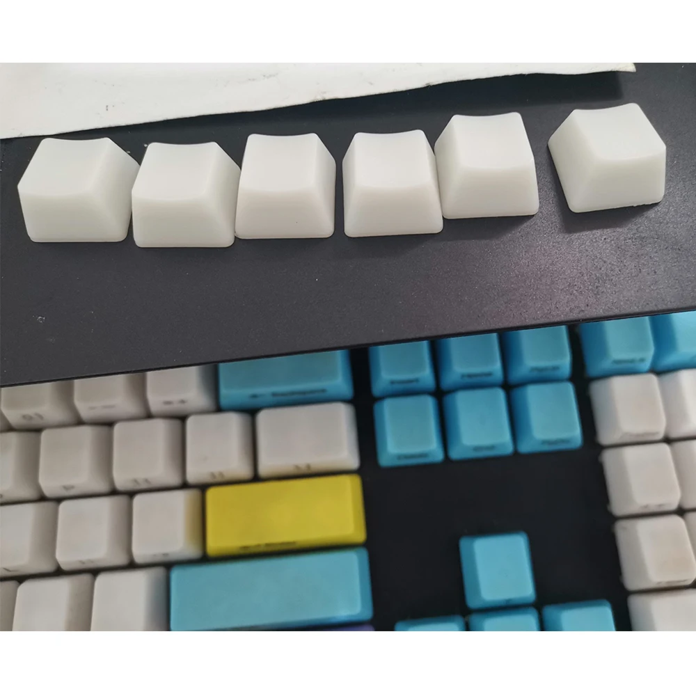 8 шт. ультра-тонкие белые клавиши со стрелками АБС-пластик E-sports Keycap OEM профиль быстрый отскок брелки для OSU музыка уличный баскетбол