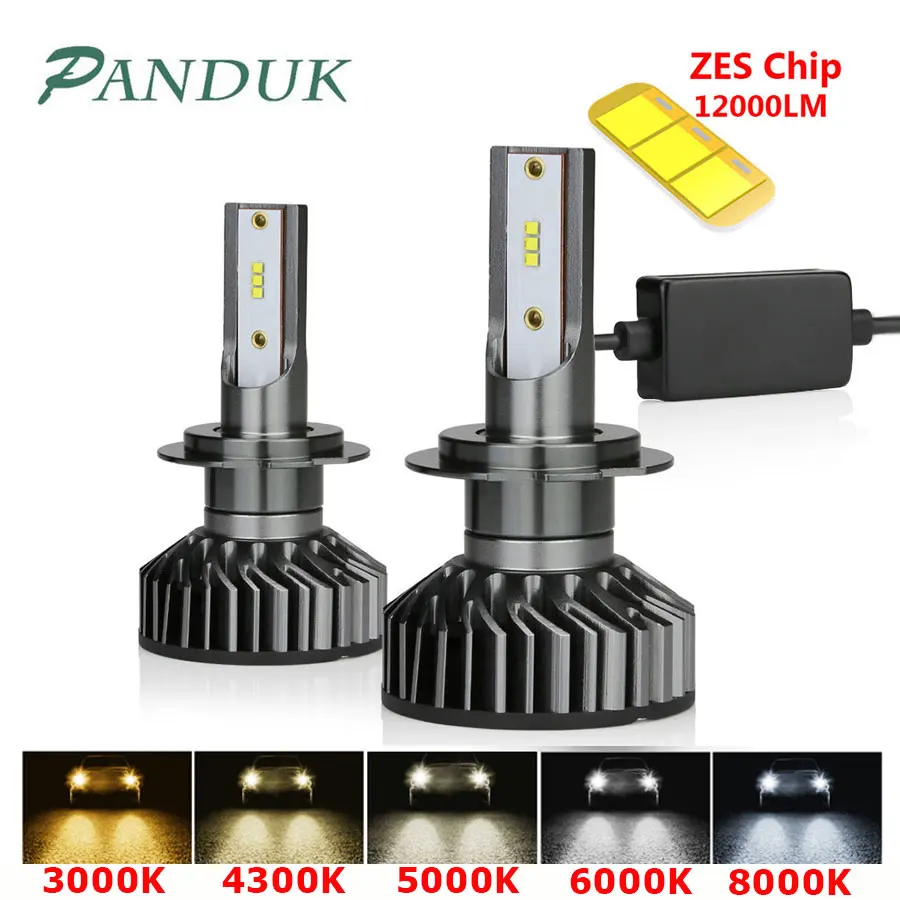 

PANDUK H7 LED H4 H11 H8 H1 HB3 9005 9006 LED HB3 Canbus Headlight Bulb Car Light ZES 12000LM 72W 80W 4300K 6000K 8000K 12V Lamp
