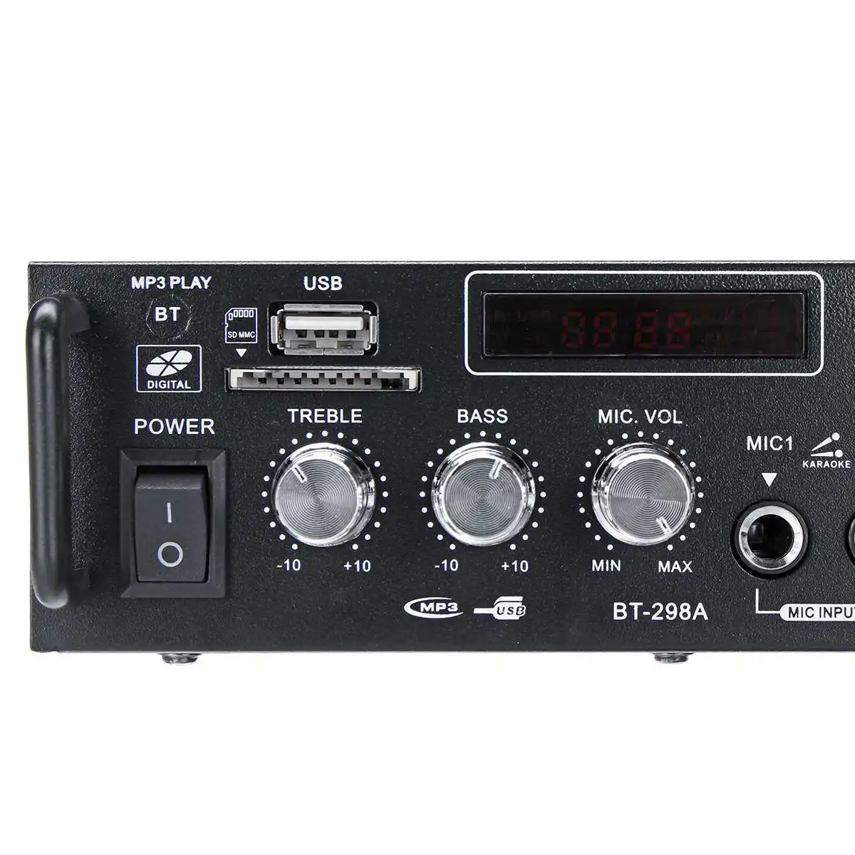 Audew 600 Вт 12 В/220 В bluetooth усилитель мощности система звука аудио стерео приемник mp3-плеер сабвуфер домашний кинотеатр автомобильный усилитель