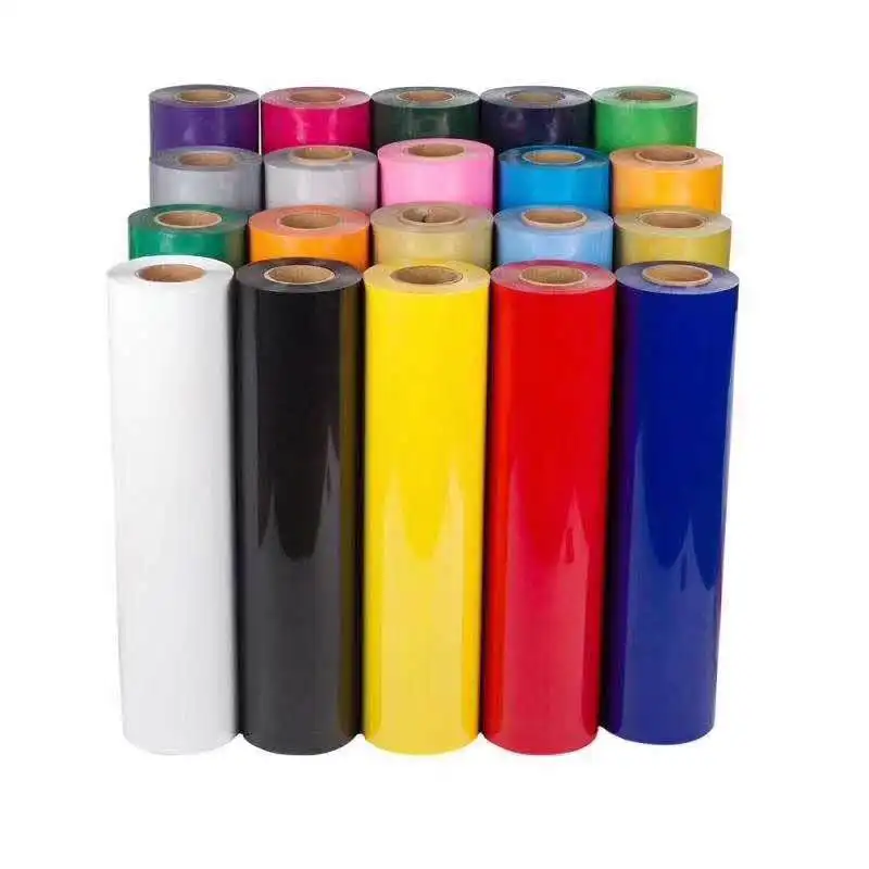 Heat Transfer Vinyl 30.5cmx100cm/25cmx100cm PVC Heat Transfer Vinyl Film T-shirt Iron On HTV Printing Pattern Decoration