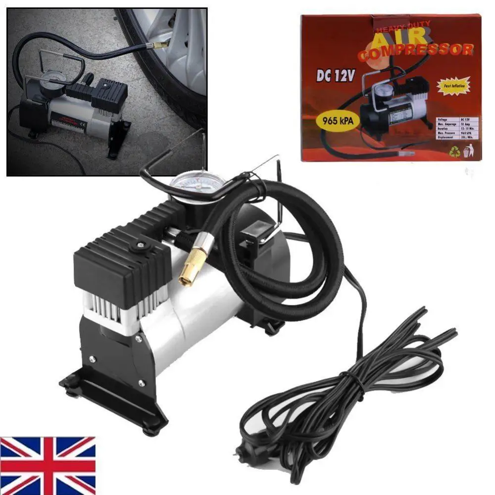Прочный 12v 150PSI Автомобильный Электрический воздушный компрессор насос велосипед шины воздушный насос
