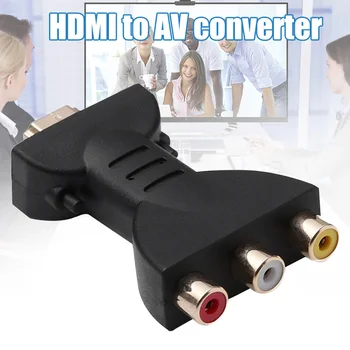 

HDMI to AV Converter 3 RCA Full HD Video 1080P AV Scart Composite Adapter OCT998