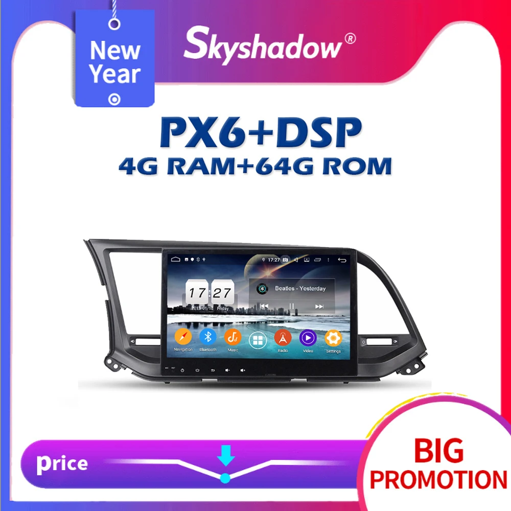 PX6 IPS DSP Android 10 0 4 Гб + 64 ГБ Автомобильный dvd плеер GPS карта AHD RDS радио wifi Bluetooth 5 для Hyundai