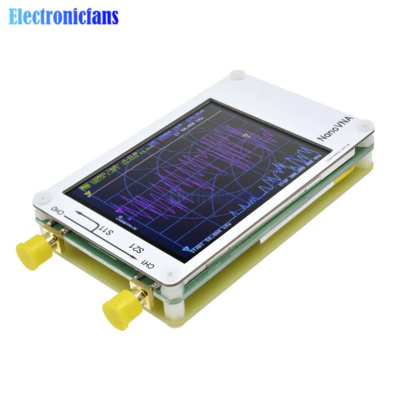 2," дюймовый сенсорный экран 50 кГц-900 МГц NanoVNA вектор сетевой анализатор антенны анализатор коротковолновое MF ВЧ антенна УКВ, СКВ анализатор