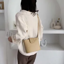 Модная женская одноцветная квадратная сумка, трендовая Большая вместительная сумка из искусственной кожи, повседневная женская винтажная сумка-мессенджер# g3