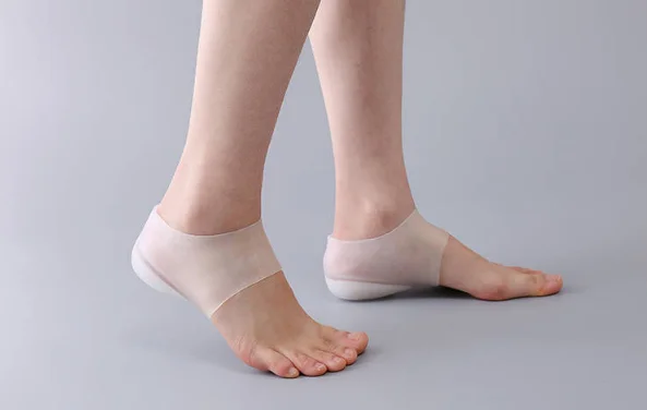 white 3.5cm no holes Shopify дропшиппинг силиконовые стельки для увеличения роста невидимые стельки носки подпяточники 3,5 см, увеличивающие рост, с бантом-уход для ног: стельки инструмент - Цвет: white 3.5cm no holes