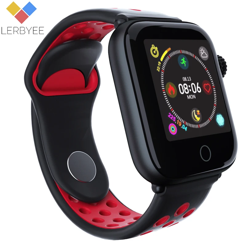 

Lerbyee Fitness Tracker Z7 Blood Pressure Waterproof Activity Tracker Alarm Clock Black Men Smart Watch for Sport Running Gifts