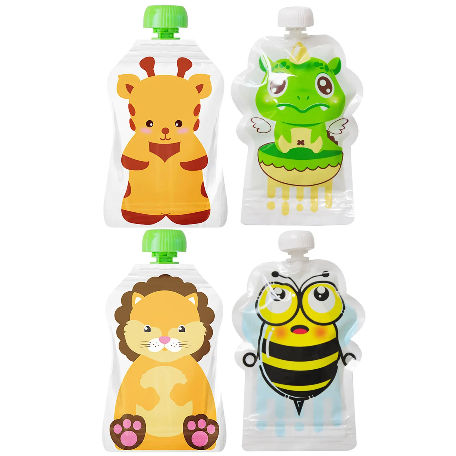 Reusable Pouches Baby Food Reusable Baby Kids Food Pouch 8pcs