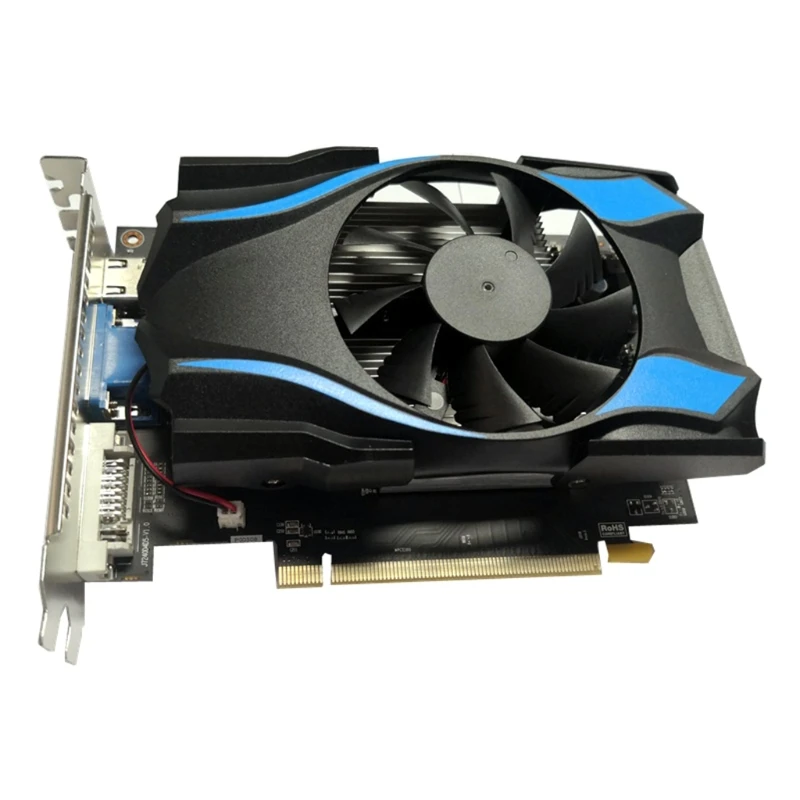 for ATI Radeon R7 350 2GB DDR5 128 Bit Low-Noise Desktop Gaming Discrete Video Card Intelligent Temperature Control QXNF best graphics card for pc