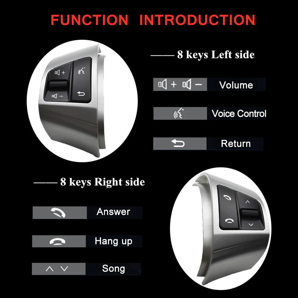 Новый Многофункциональный Bluetooth кнопочный переключатель рулевого колеса с