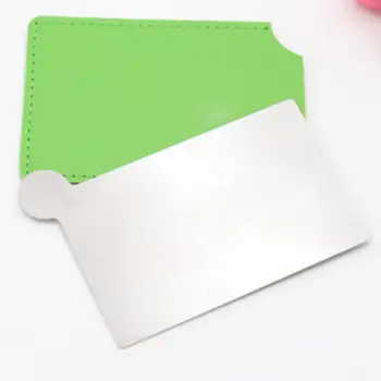 

Unbreakable Shatter-proof Stainless Steel Solid Color Cosmetic Makeup Mirror Folding Compact Pocket Mirror Women Beauty Tool