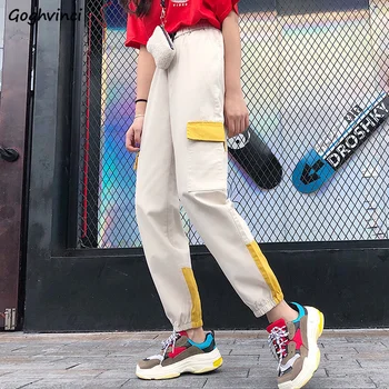 

Pants Women HOT Harem High Waist Pockets Drawstring Loose Plus Size 2XL Boyfriend High Quality Harajuku Casual Girls Streetwear