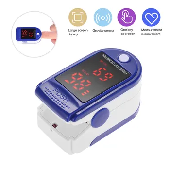 

Mini Fingertip Pulse Oximeter Pulse Rate Blood Oxygen Saturation Monitor Oximetro Digital Tube Display for Home Use