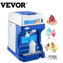 VEVOR 120KG/H 200KG/H Electric Ice Granizing Machine Slush Crusher Snow Cone Chopper Flake Maker Cool for Drink Shops Commercial