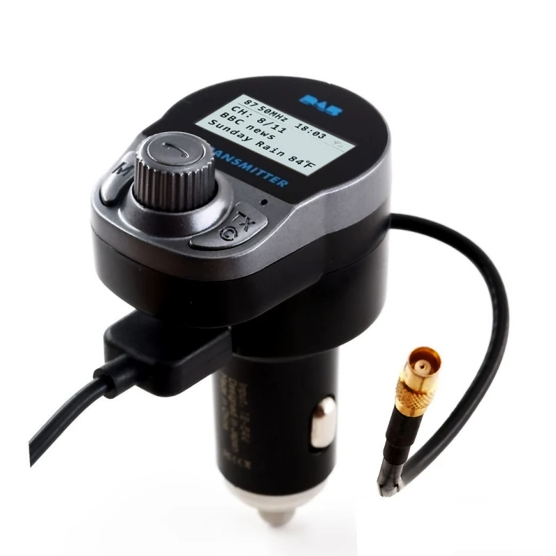 DAB-B2 Car DAB Digital Radio Receiver Bluetooth MP3 Player FM Transmitter+ Antenna