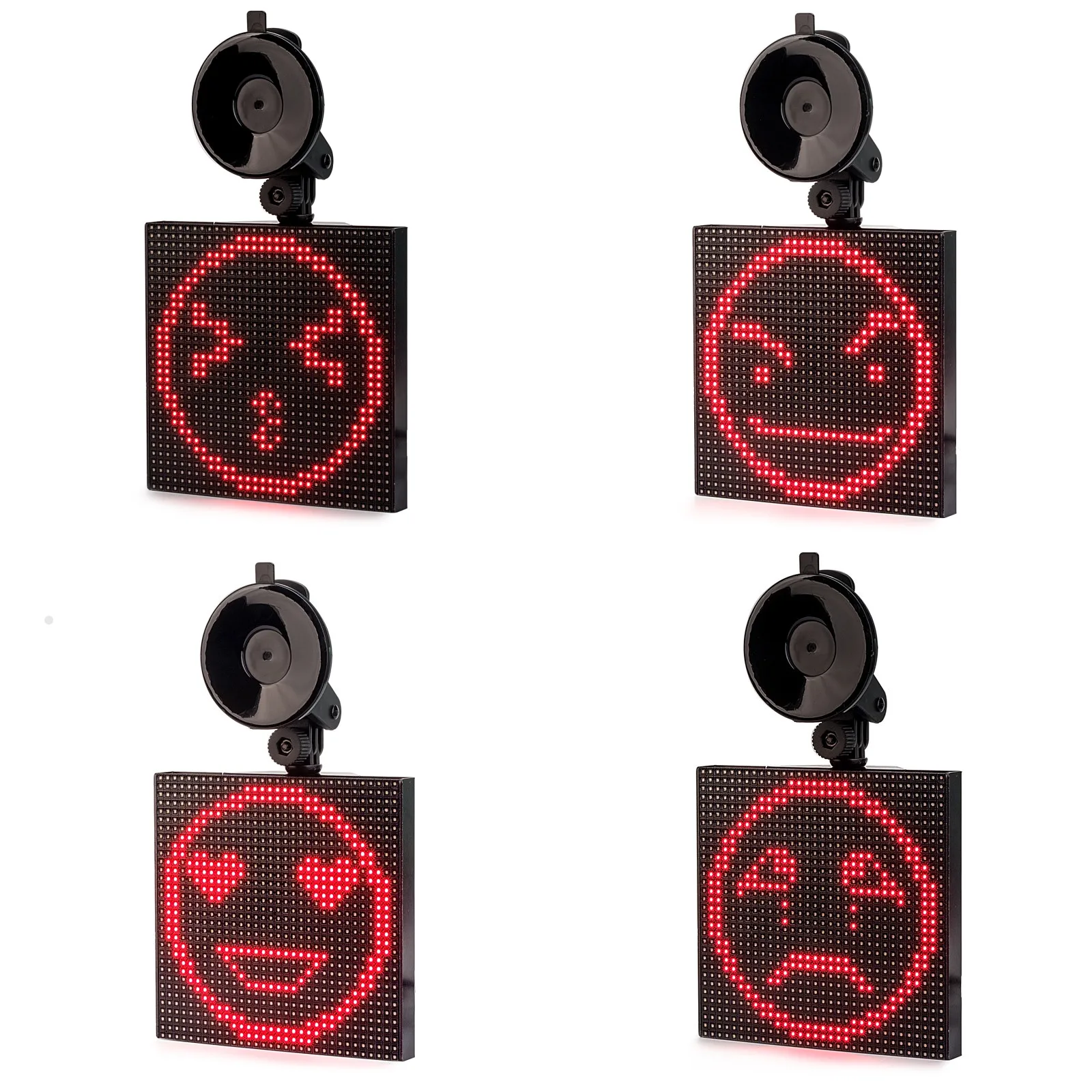 

First 12v RGB Bluetooth-Control led Car Emoji Display Smiley face Gif LED Car sign LED shop sign vehicle LED display board