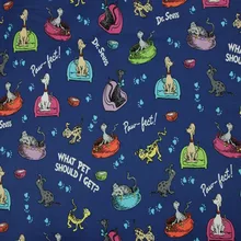 Dogs Paw-feet What Pet Should I Get Blue Cotton Fabric for Girl Clothes Bedding Set Hometextile Curtain Cushion Cover DIY-BK631