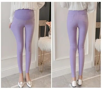 

DHL 100pcs Pregnant Women Stretch Pencil Pants Nursing Leggings Pregnancy Clothing Spring Wear 6 Colors M-3XL