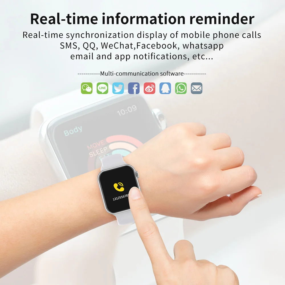  iwo 12 Pro F10 Bluetooth smartwatch Heart Rate Monitor smart watches men women vs iwo 11 for iphone - 4000400301399
