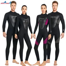 

3MM Neoprene Women Men Full Body Wetsuit Surfing Triathlon SwimWear Scuba Snorkeling Spearfishing Hunting Bathing Diving Suit