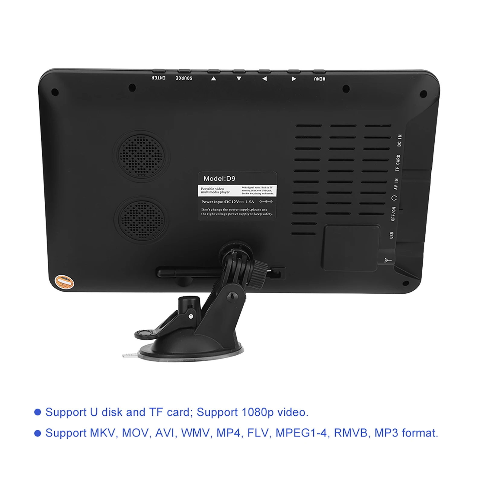 Digital Portátil Tv Player para o Carro Em Casa