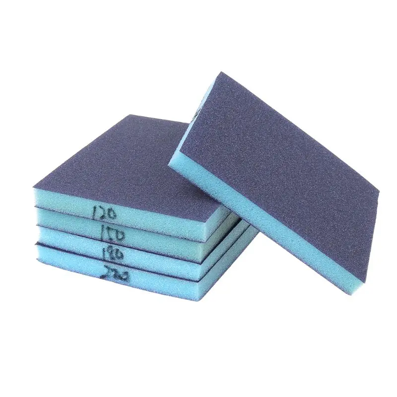 Double Side Polishing Sponge Sandpaper Grit 100-220 Abrasive Tools Sanding Discs