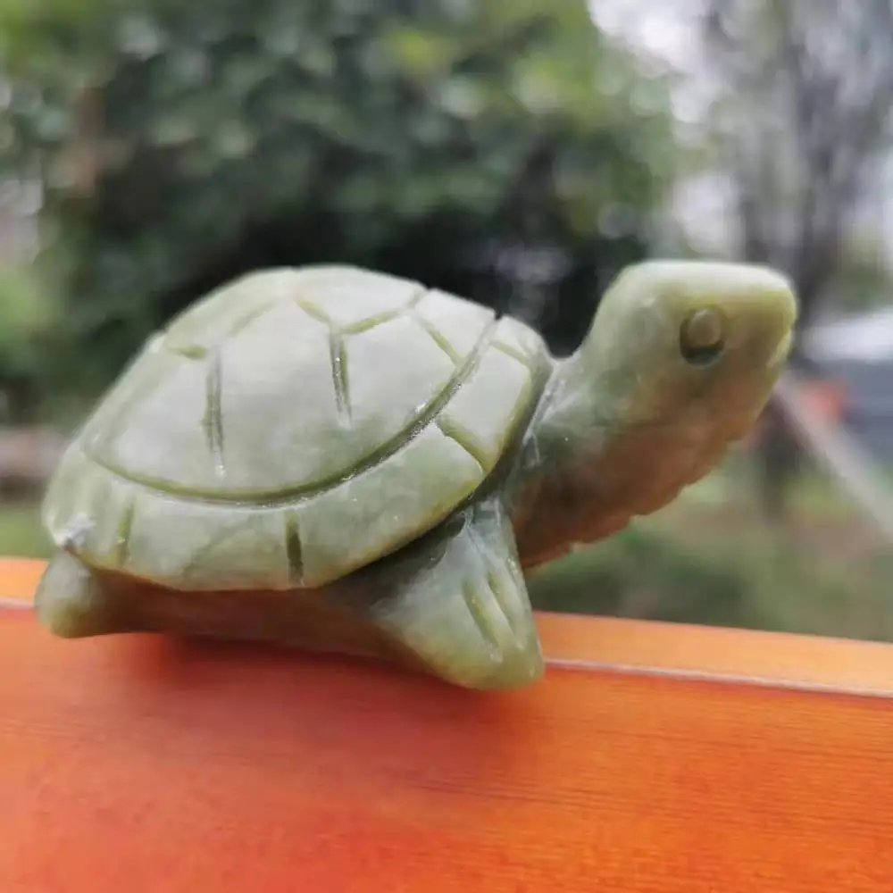 Натуральная Зеленая яшма камень Черепаха carvings рок кристалл черепаха фигурка для украшения