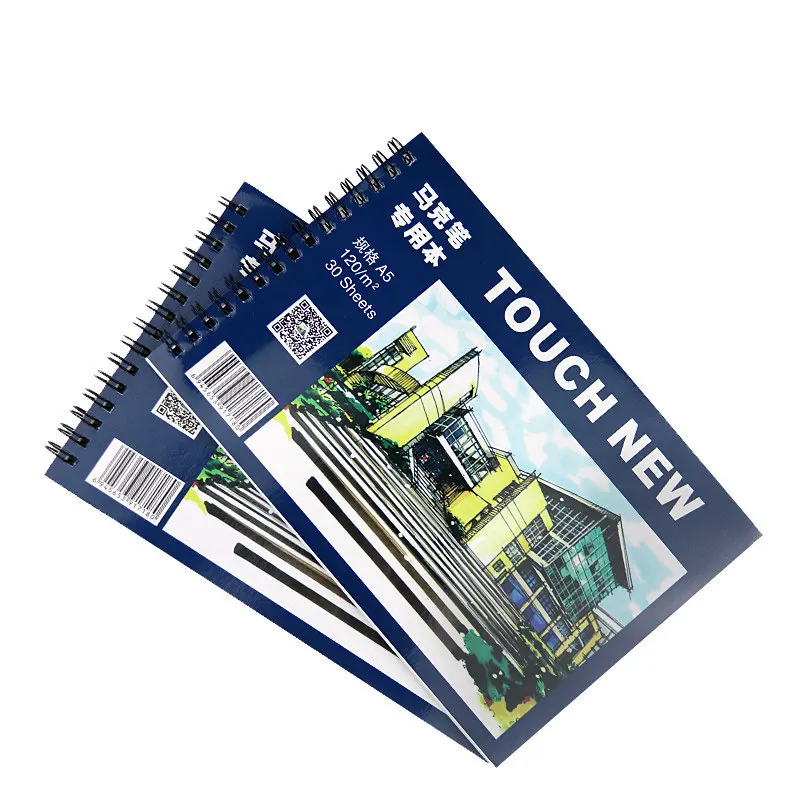 TOUCHNEW-Bloc marcador A5, 30 hojas, papel profesional sin penetración, álbum de dibujo para escuela de pintura, papelería