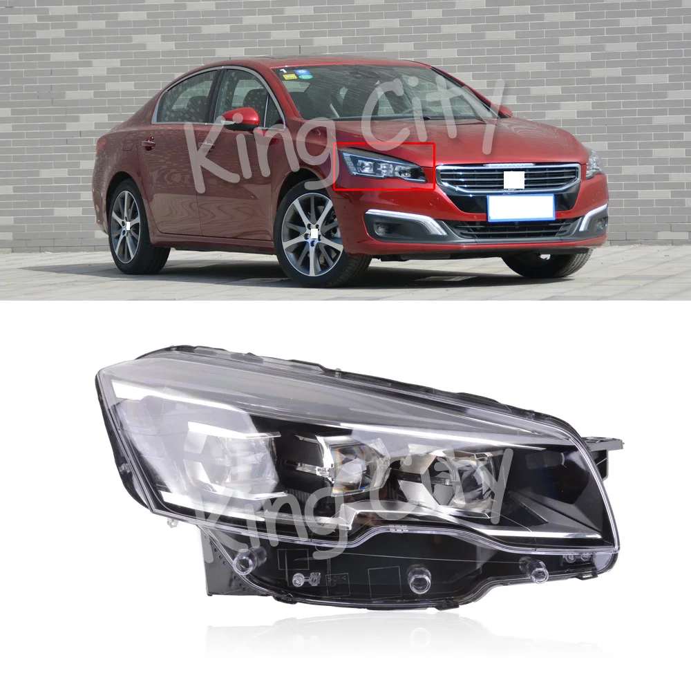 CAPQX для peugeot 508 передний бампер светодиодный налобный светильник DRL ходовой светильник Дневной светильник для вождения головной светильник в сборе