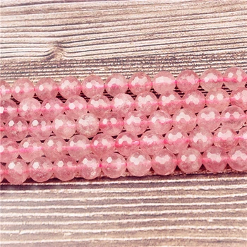 

Lanli 8mm Fashionable natural spherical cut Strawberry Quartz loose beads DIY stone bracelet and necklace