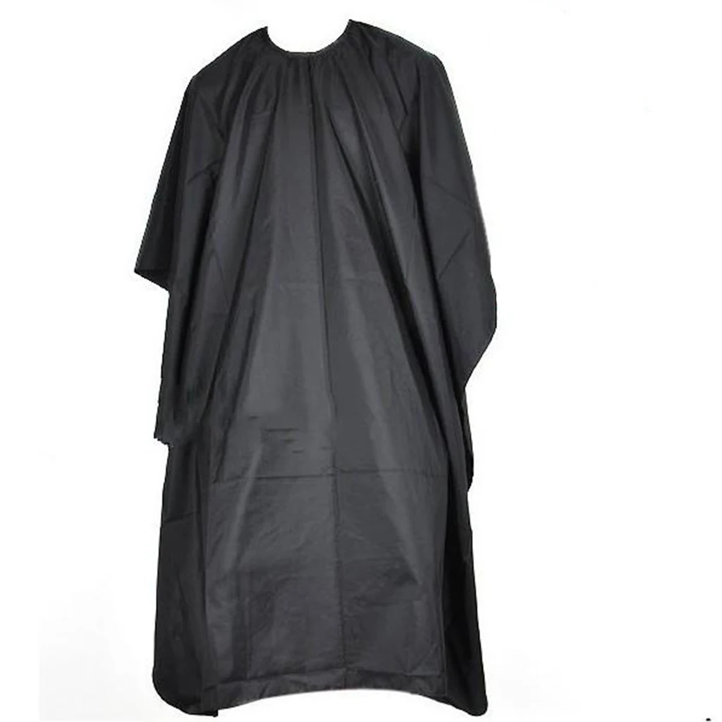 Salon Haircutting Cape Hairdressing Cloth Hairdresser Barbers Cape Gown Cloth Waterproof Salon Apron Black