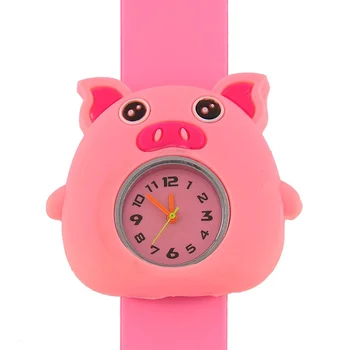 

New Style Cute Adorable Cartoon Gel Unisex Children Quartz Kids Strap Wrist Watch Cute Unique Pattern Gift TY53