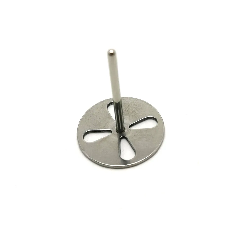 HYTOOS Stainless Steel Disc For 25mm Sanding Paper 3/32" Metal Disk Nail Drill Bits Drill Nails Accessories