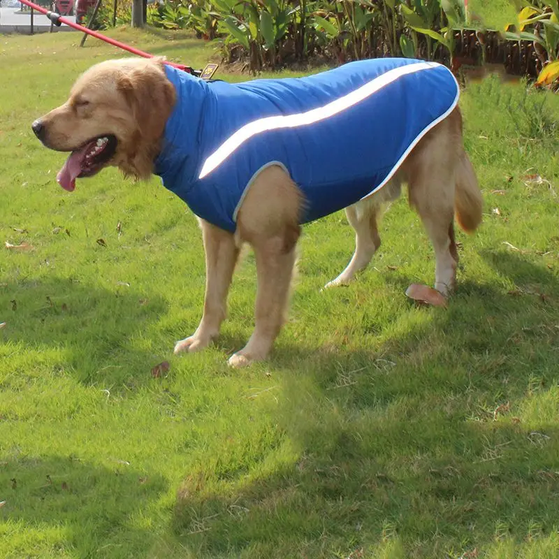 

Reflective Autumn Winter Outdoor Pet Costume Sleeveless Warm Zipper For Large Dogs Warm Coat For Outdoor Puppy Clothes
