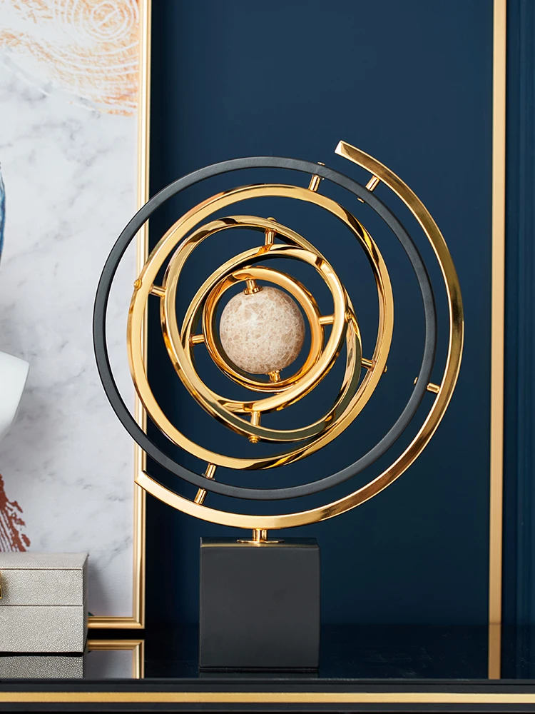 

Luxury office desktop globe study room decor European-style living room TV cabinet Art Ornaments home decoration Christmas gift