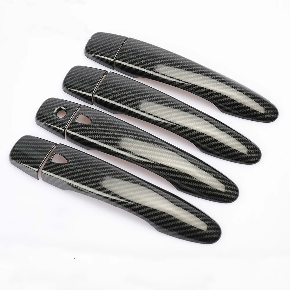 Cubiertas Para Manijas De Puerta De Coche - Estilo Fibra De Carbono Para Nissan Qashqai J11 2014-2019, Protección Y Estilo Deportivo