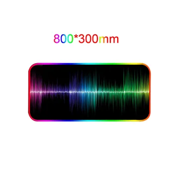 

Color Gradient Large Non Slip Led 14 Light Modes Gamer Desktop RGB Gaming Mouse Pad High Performance USB Port Home Rubber Base
