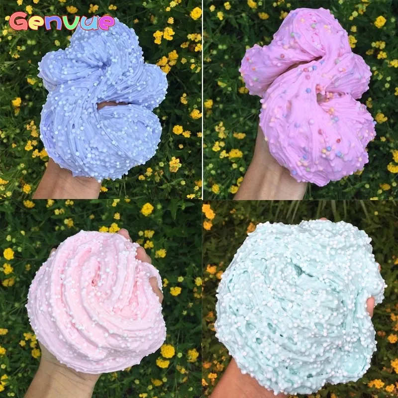 DIY пушистый слюна хлопок грязи мяч клей Slime подвески игрушки антистресс масло