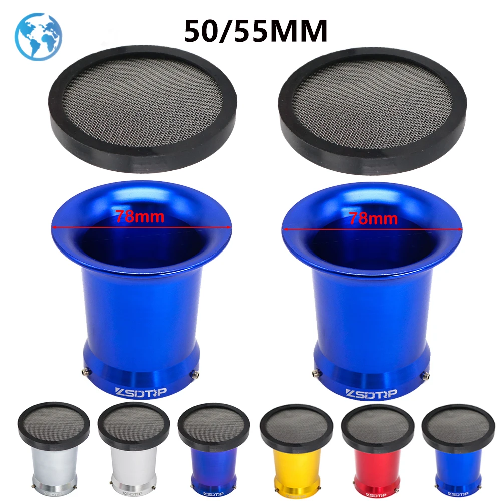 Motorcycle Carburetor Air Filter Wind Horn Cup With Mesh For Keihin OKO KOSO MIKUNI PWK 21/24/26/28/30/32/34mm PE28 PE30