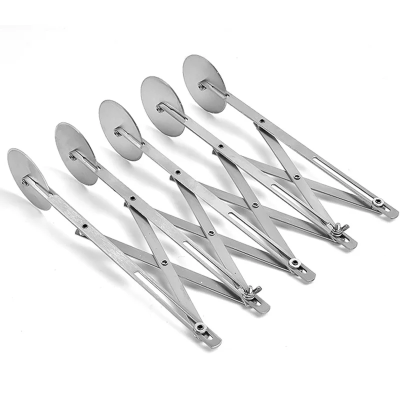 Baking Tool Dough Cutter Baking Accessories 1PC Stainless Steel Dough Divider Cutter Side Pasta Knife Flexible Roller Blade 3/5/7 Wheels Pizza Pastry Peeler Bake Tool