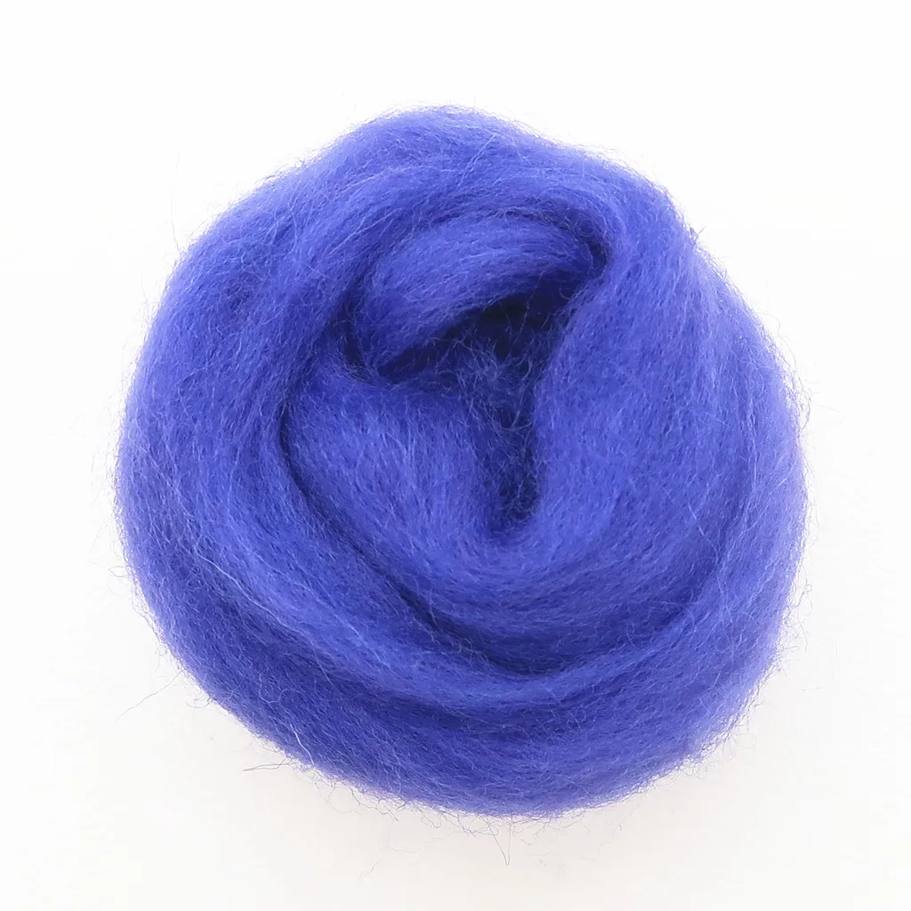 Dark Blue Series Wool Fibre Flower Animal Toy Wool Roving Needle Felting Handmade Spinning DIY Craft Materials Tools 10/50/100g needle felting wool,wool felting needles,needle felt kit,wool felting kit,felt fabric sheet,wool felt balls,felt protector