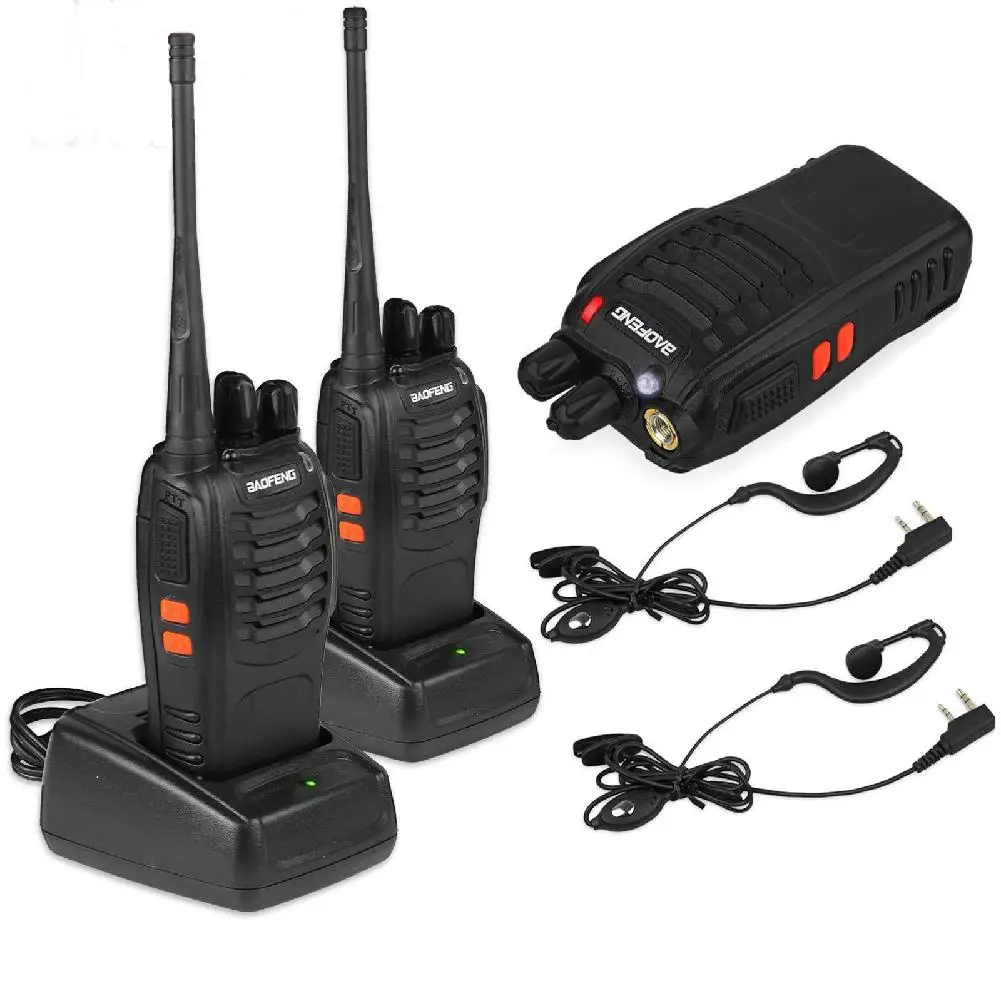 

BF-888S Walkie Talkie Portable radio station 5W Comunicador 16 Channels Transmitter Transceiver Two Way radio set