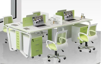 

Simple company employee desk 246 people simple modern computer screen card position combination office desk and chair
