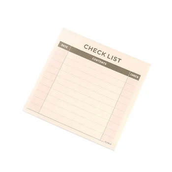 

60 Sheets Memo Pad Schedule Plan Notebook Notepad Bookmark for School Office Supplies (To-do List)