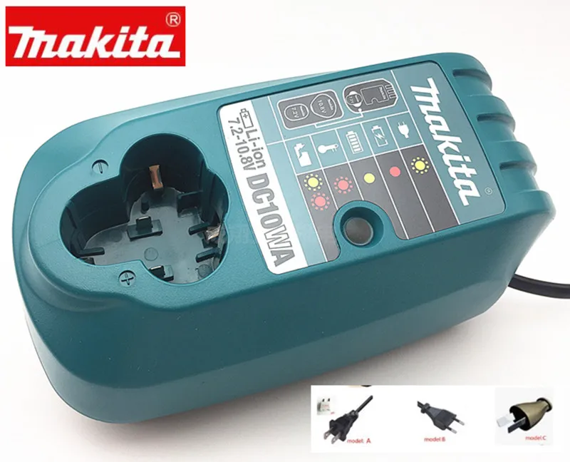 Makita 10,8 V 12V Зарядное устройство DC10WA для BL1013 BL1014 DC10WB DF030D DF330D DF030DWE TD090D HP330D HP330Z TD091Z UH200Z