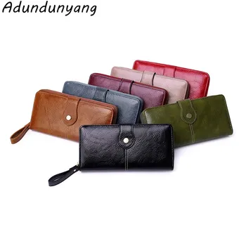 

Women's long zipper wallet European and American women's wallet long clutch bag multi-function card pocket wallet
